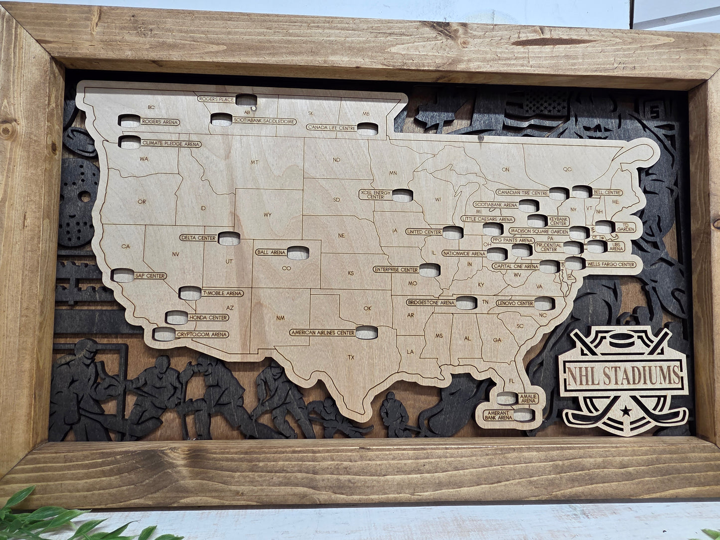 NHL  Hockey Arena Map