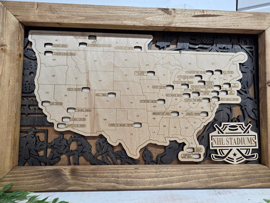 NHL  Hockey Arena Map