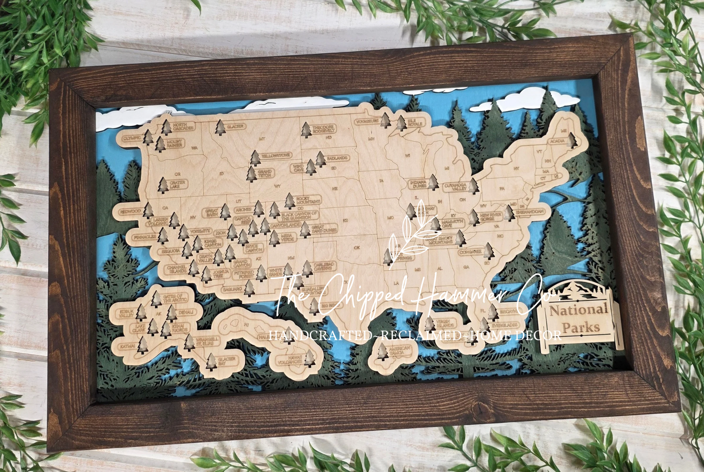 US National Park Travel Map