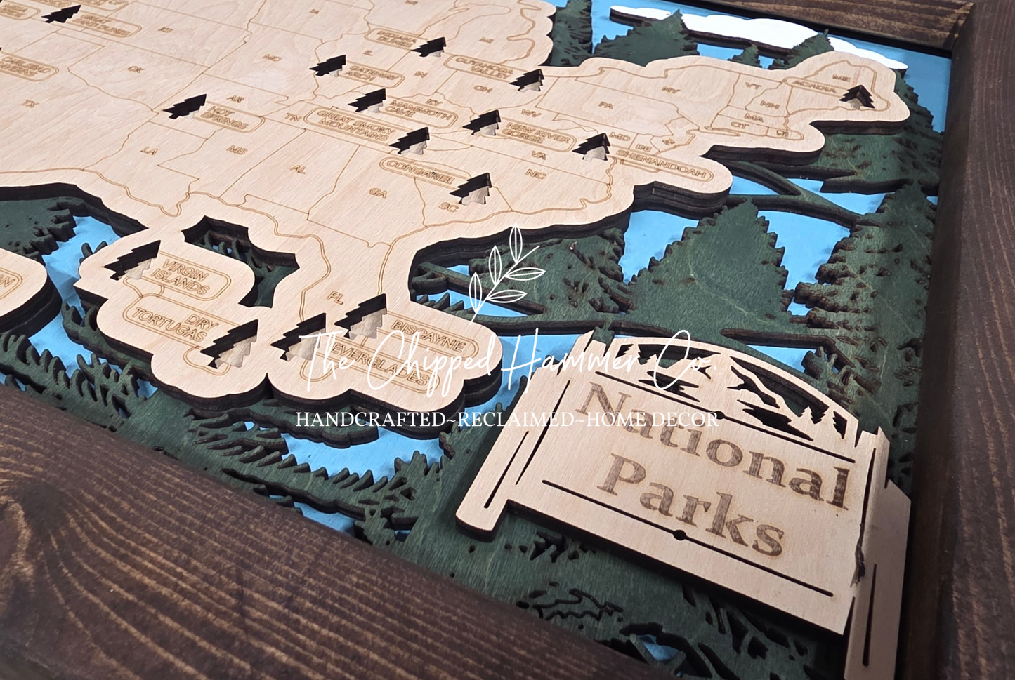 US National Park Travel Map