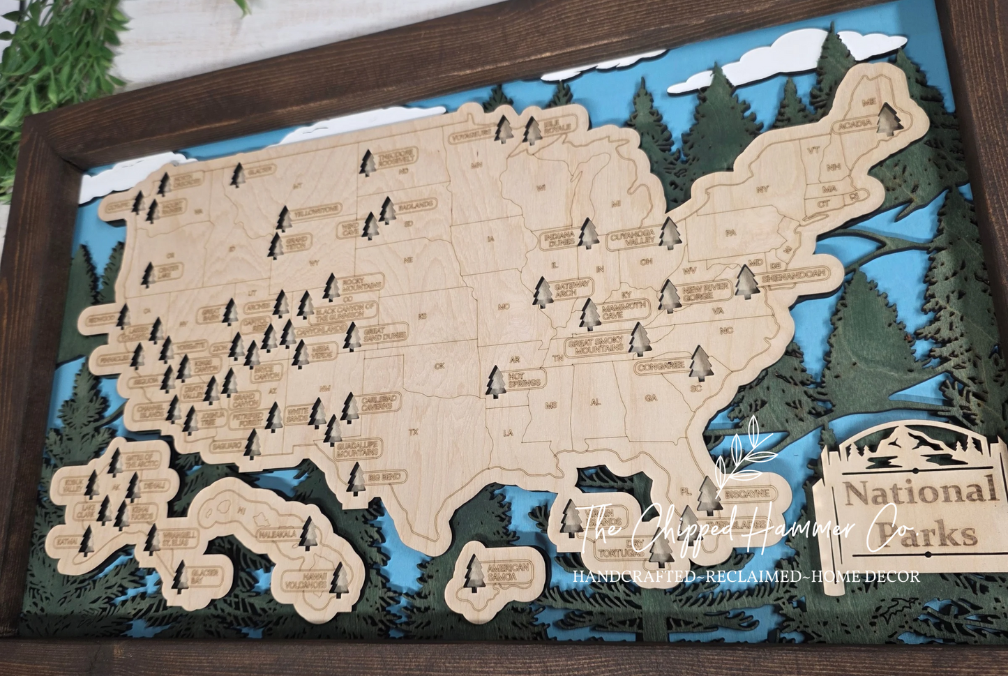 US National Park Travel Map