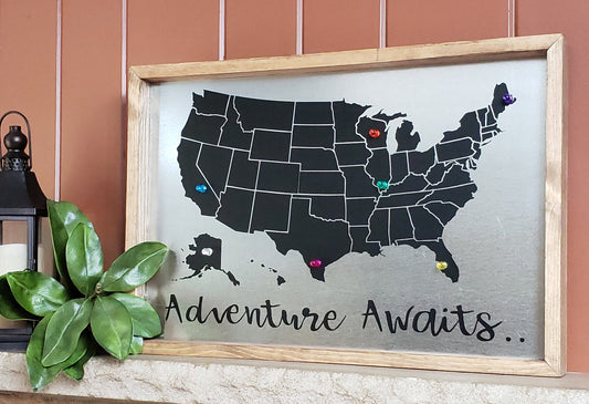 Adventure Awaits US Magnetic Map